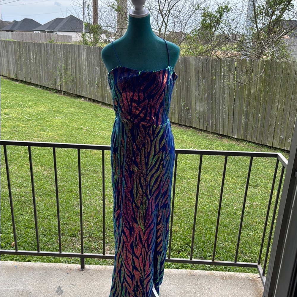 Elegant Multicolor Evening Dress